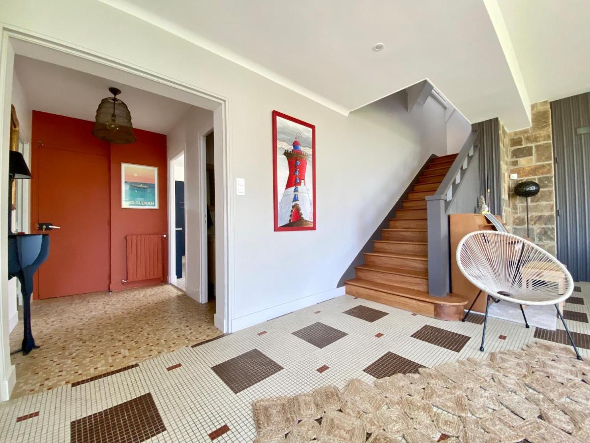 Superbe Villa Vue Sur Mer, Corniche De La Plage Bénodet Exterior foto